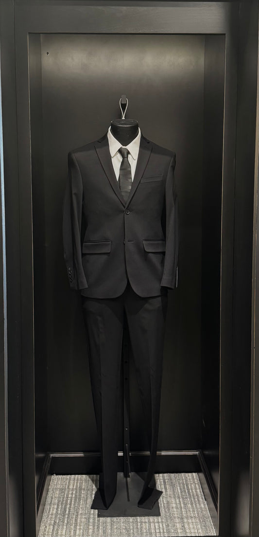 Black Slim Fit Stretch Blazer