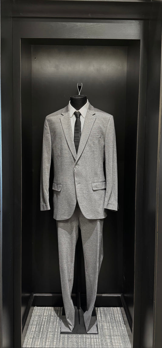 Grey Slim Fit Stretch Blazer