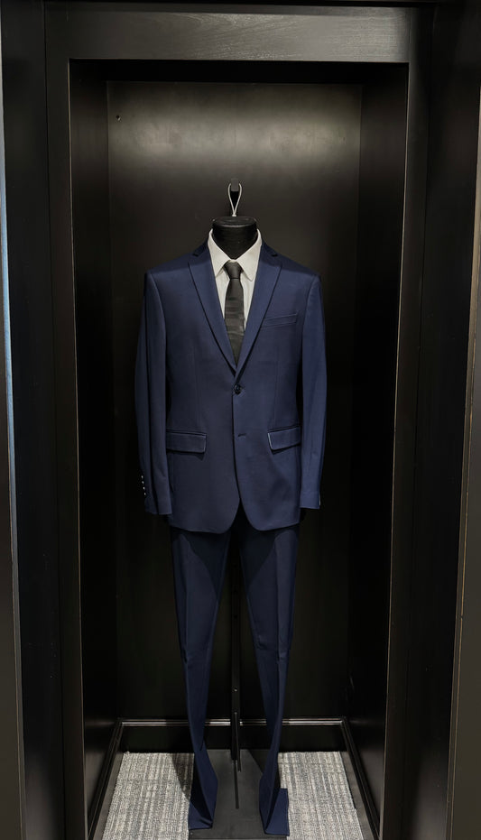 Navy Slim Fit Stretch Blazer