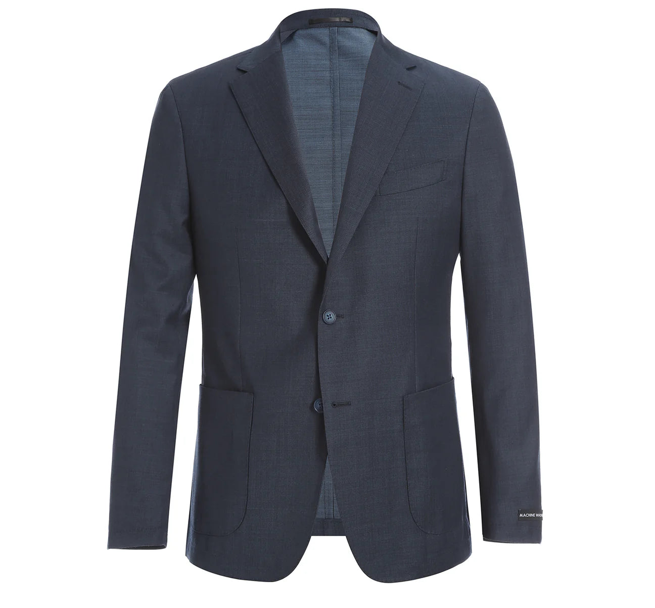 Grey Slim Fit Wool Travel Suit Anti-Microbial/ Nature Stretch/ Wrinkle Resistant