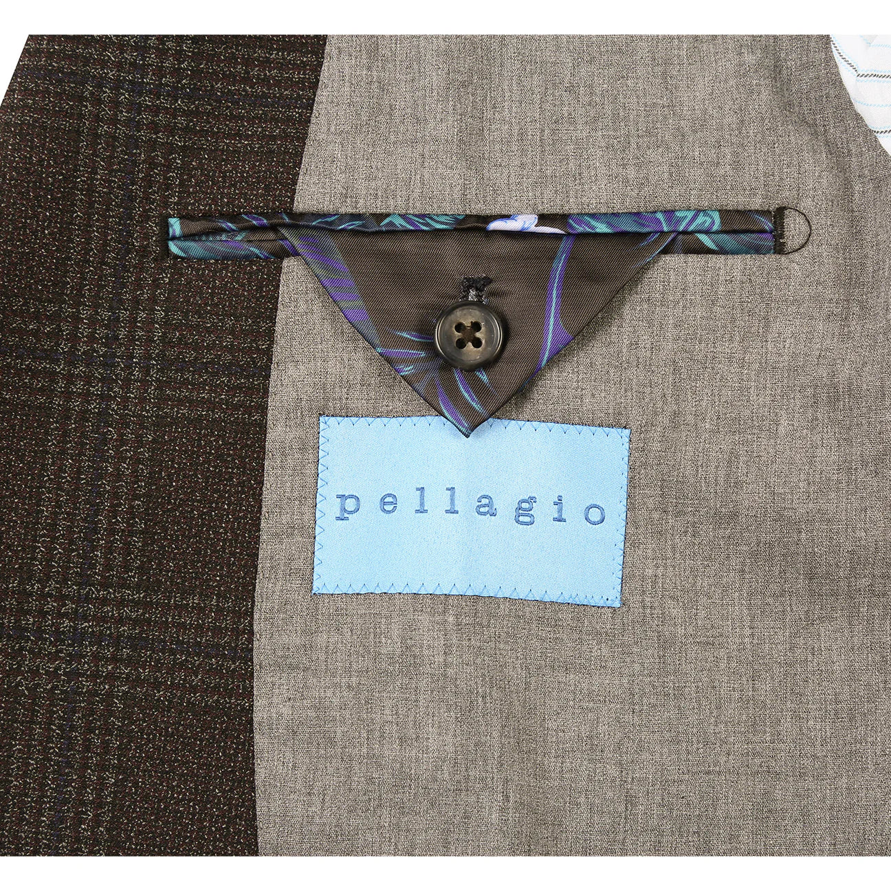 Dark Brown Slim Fit Semi-Stretch Blazer