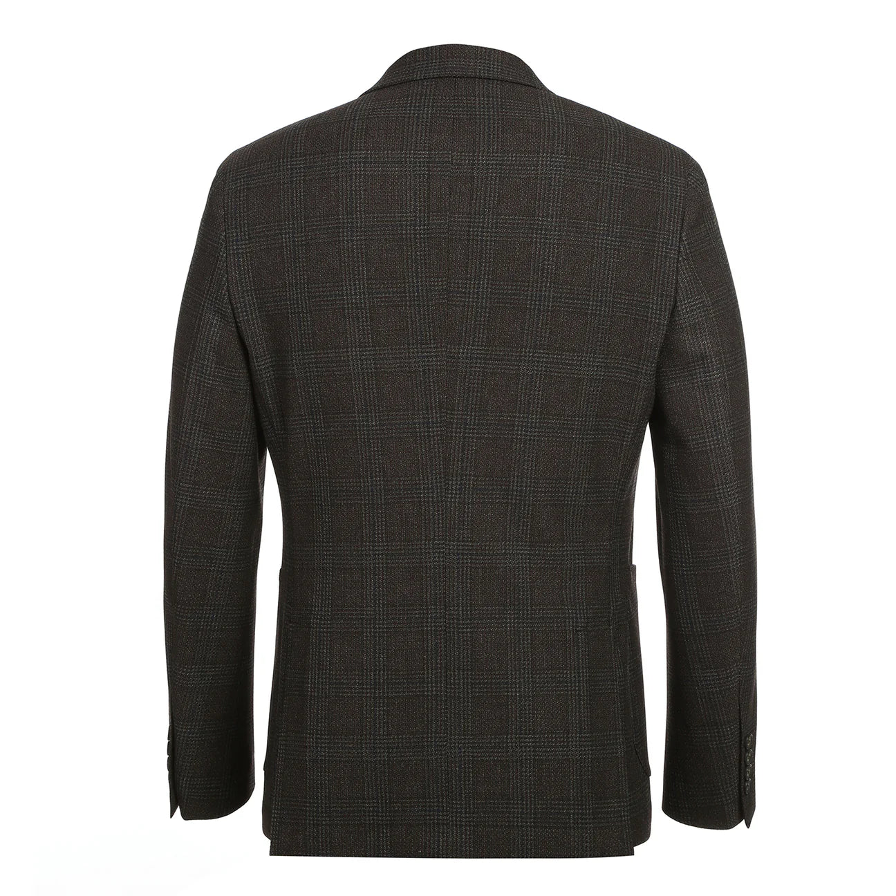 Dark Brown Slim Fit Semi-Stretch Blazer