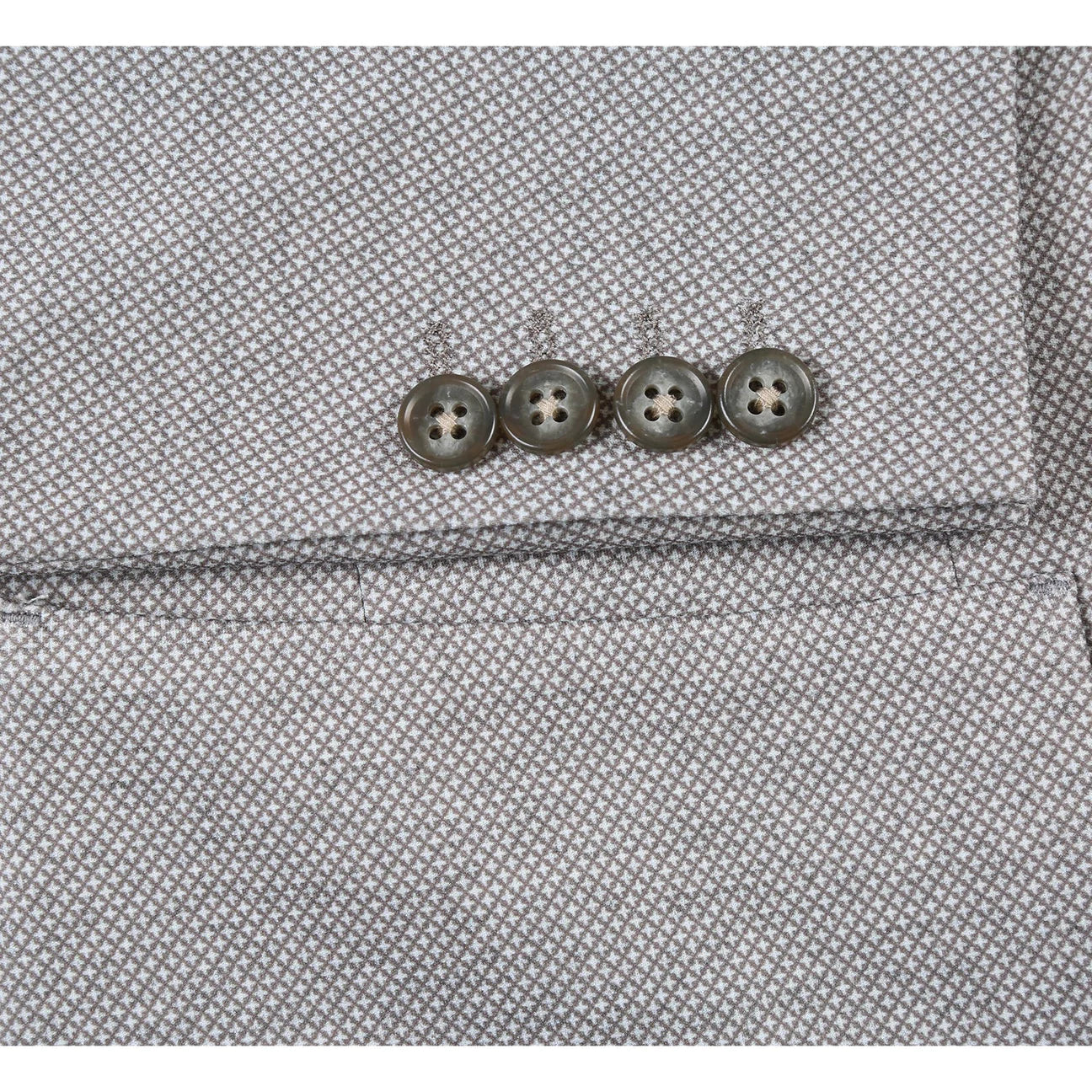 Light Grey Geometric Slim Fit Stretch Blazer