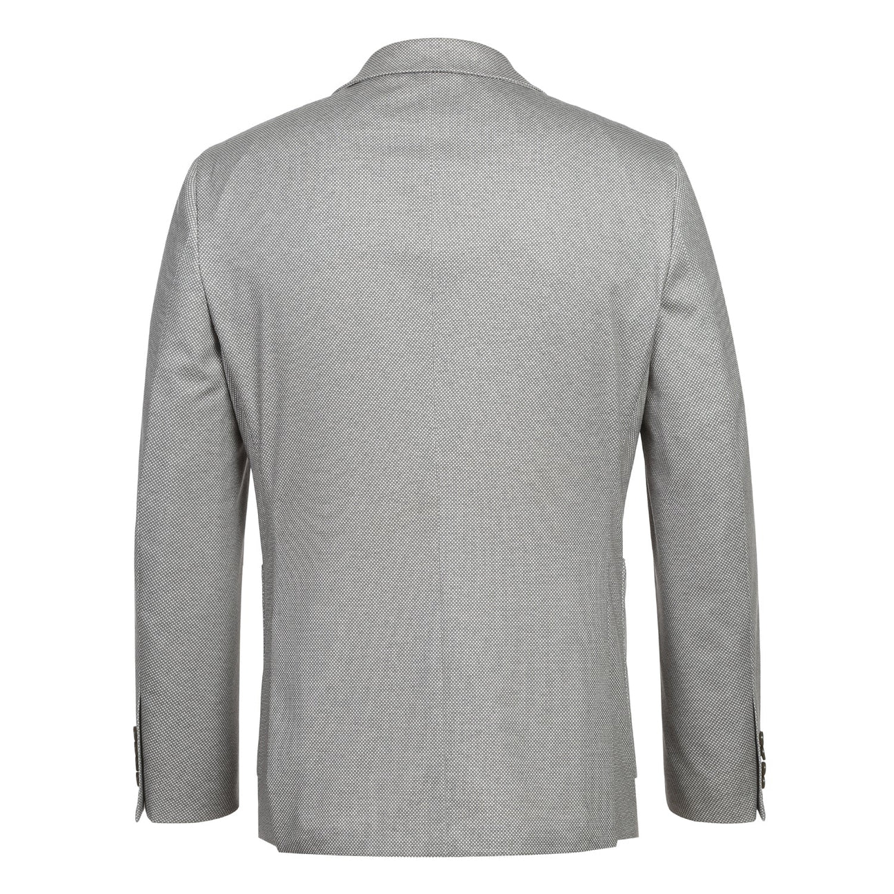 Light Grey Geometric Slim Fit Stretch Blazer